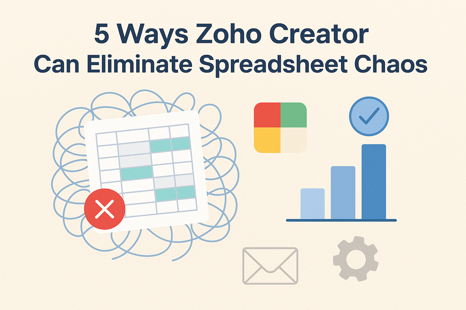 5 Ways Zoho Creator Can Eliminate Spreadsheet Chaos