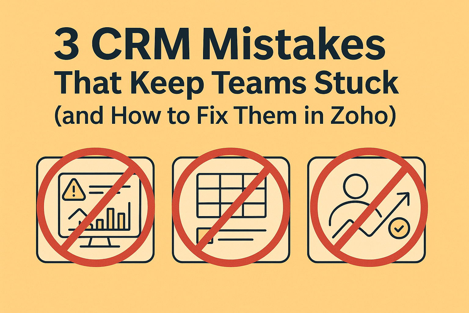 3 CRM Mistakes That Keep Teams Stuck (and How to Fix Them in Zoho)